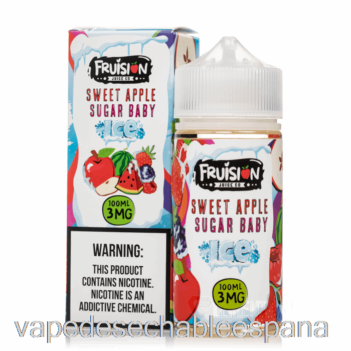Vape España Helado De Manzana Dulce Azúcar Baby - Fruision Juice Co - 100ml 3mg